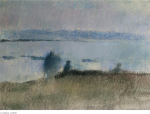 La digue, pastel