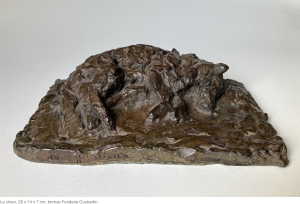 Le chien, 28 x 14 x 7 cm, bronze Fonderie Coubertin