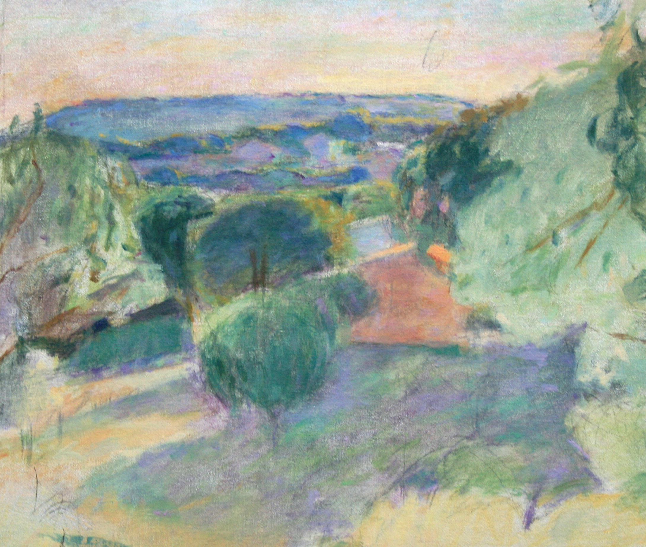 Paysage du midi 46 x 55 cm huile sur toile